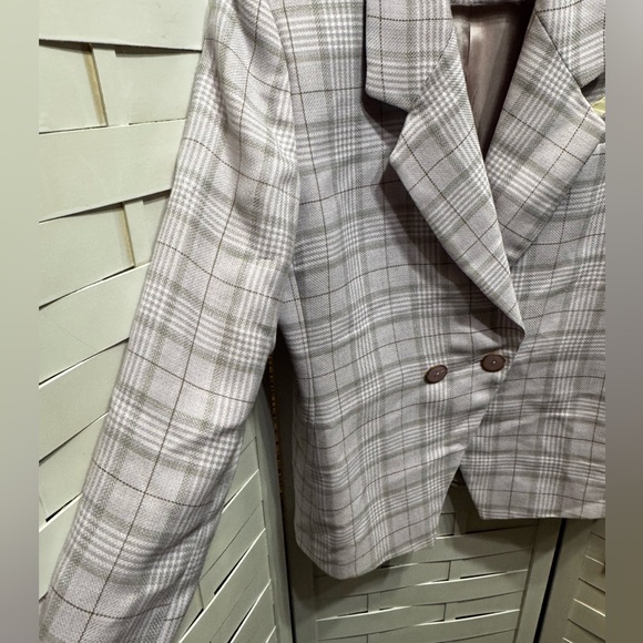 NWT John Meyer of Norwich Purple Plaid Blazer - Picture 2 of 8